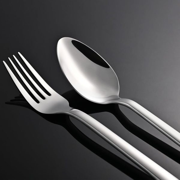 KINGSTONE Silverware Set, 20 Piece Flatware Cutlery Set for 4, 18/10 Stainless Steel Silverware Mirror Polished Dishwasher Safe for Home, Restaurant, Wedding, Party(Silver, 20 pieces for 4) - Image 7